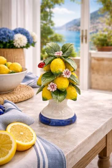Lemon Stack Ceramic Sculpture