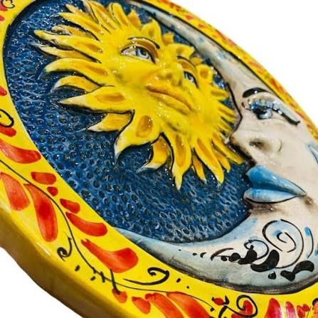 Sun Disc Ceramic Art