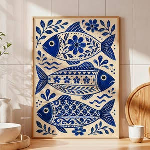 Blue Sardine Wall Tile