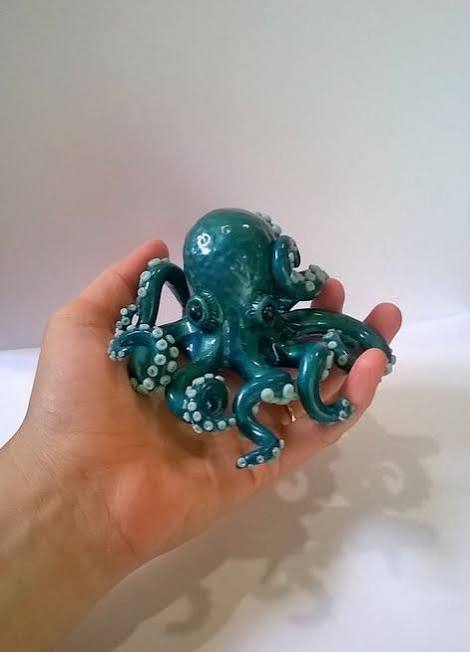 Little Blue Clay Octopus