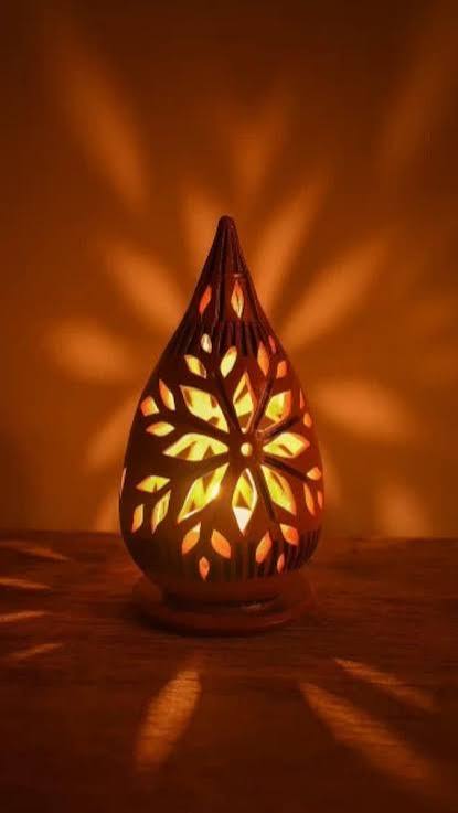 Terracotta Tea-Light Lantern