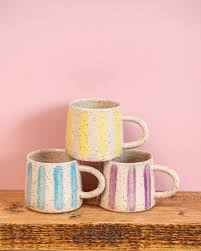 Coastal Stripe Stoneware Mug